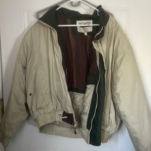 Outdoors Unlimited by London Fog Grandpa Style Puffer Jacket With Flannel Lining